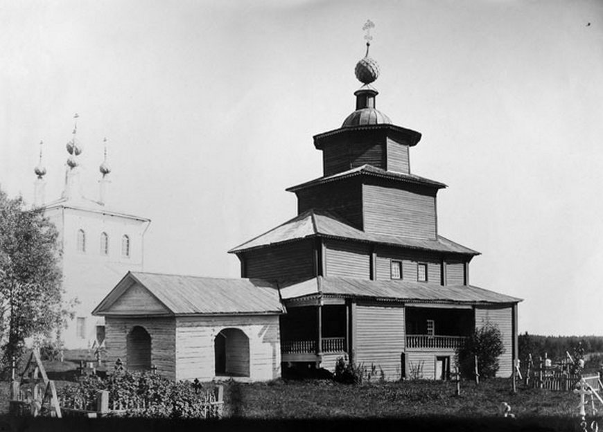 Коровново. Церковь Спаса Преображения. архивная фотография,  Фото С.А.Орлова