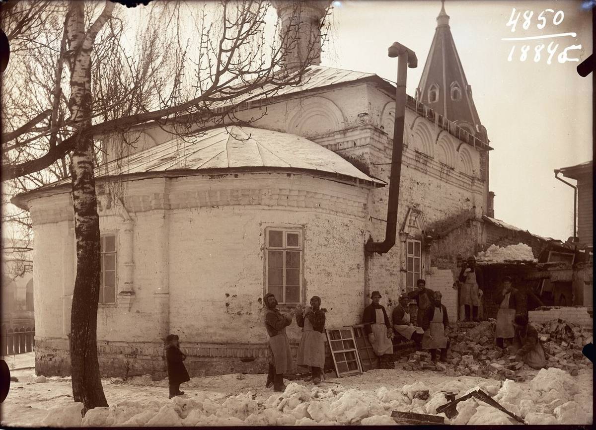 Крестовоздвиженский Анастасин женский монастырь. Церковь Сретения Господня, Кострома (Кострома, город, Костромская область). архивная фотография, Фото 1920-х  гг. из фондов Костромского музея-заповедника. (ГК № 63836730)