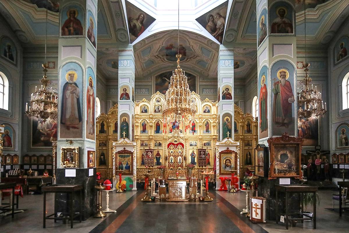 интерьер и убранство. Церковь Андрея Первозванного, Новотитаровская (Динской район, Краснодарский край)