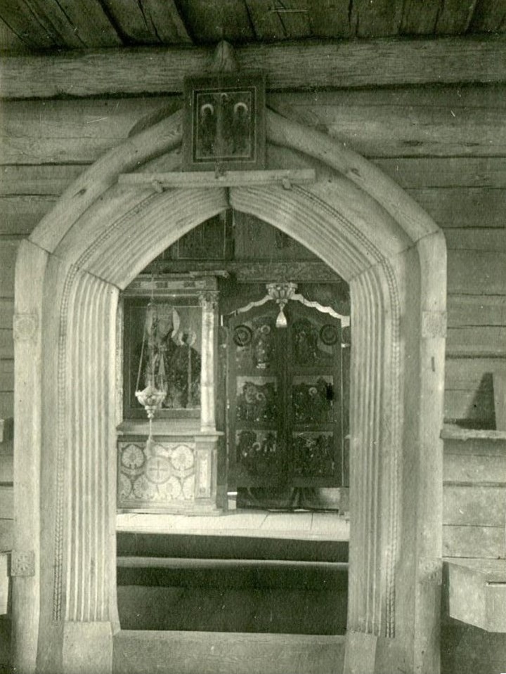 Церковь Димитрия Солунского, Кирилловские Танищи, урочище (Кадуйский район, Вологодская область). архивная фотография, Портал. Фото 1931 г. из фондов Череповецкого музея. (ГК № 47645697)