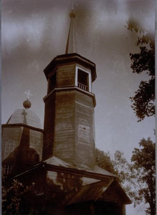 Церковь Николая Чудотворца, Гдов (Гдовский район, Псковская область). архивная фотография, Фасад колокольни. Фото Григорьева Н. К. 1913 г. из фондов музея при Российской академии художеств. (Музейный № Ф-14784)