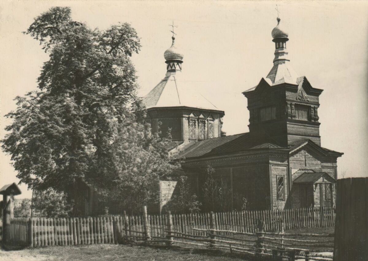 Церковь Михаила Архангела (старая), Лошница (Борисовский район, Беларусь, Минская область). архивная фотография, Старинное фото