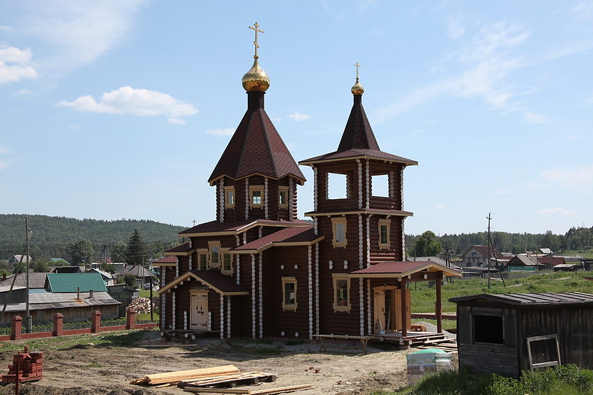 Церковь Успения Пресвятой Богородицы, Маук (Каслинский район, Челябинская область). фасады, Вид с северо-запада