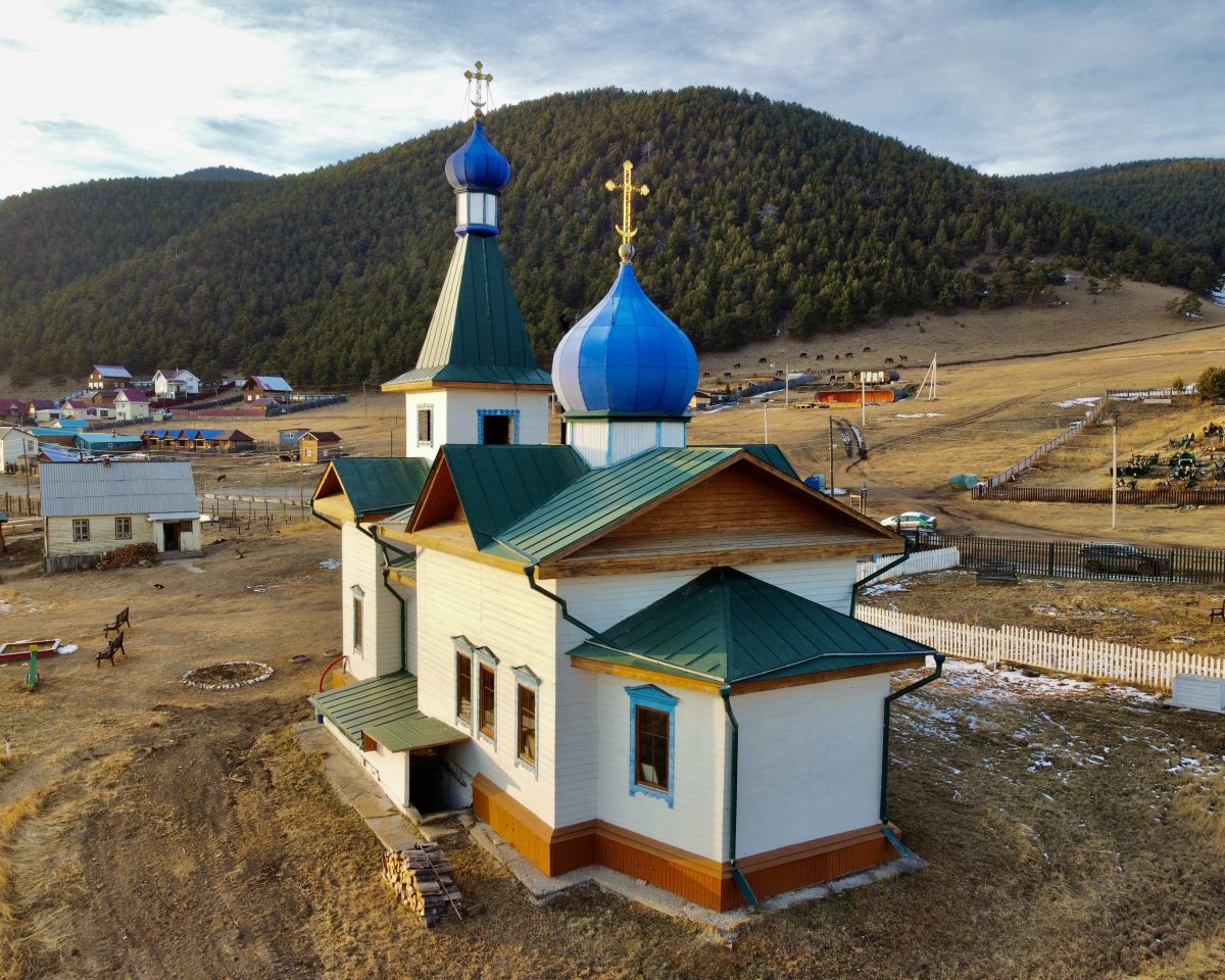 Церковь Николая Чудотворца, Большое Голоустное (Иркутский район, Иркутская область). фасады, Вид с ЮВ