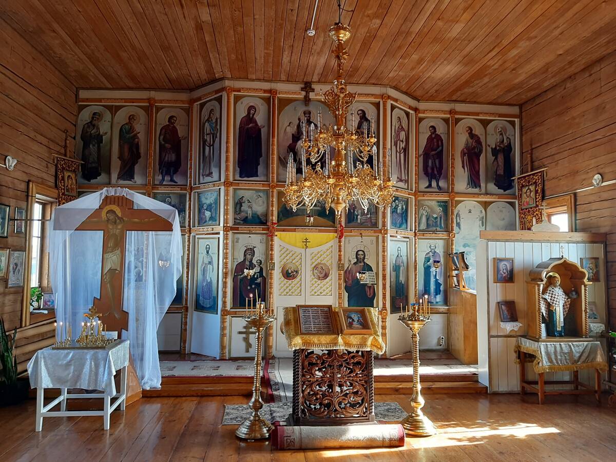 Церковь Николая Чудотворца, Большое Голоустное (Иркутский район, Иркутская область). интерьер и убранство