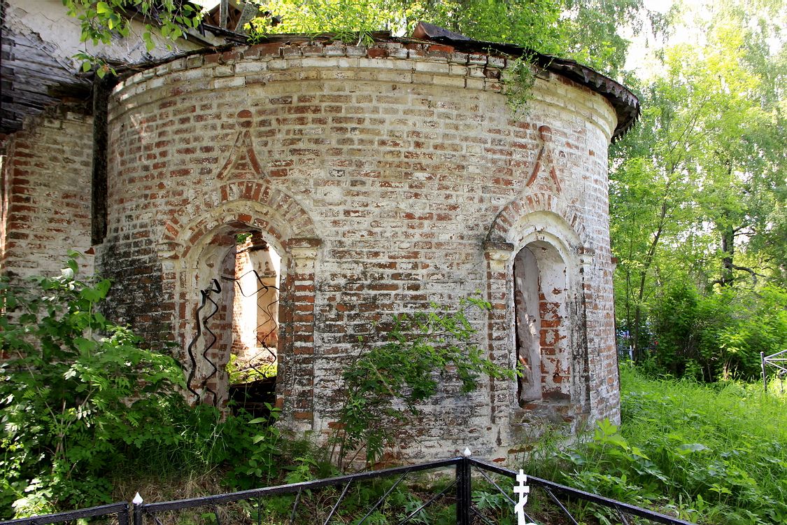 Церковь Успения Пресвятой Богородицы, Евдский Погост (Красноборский район, Архангельская область). архитектурные детали, Апсида