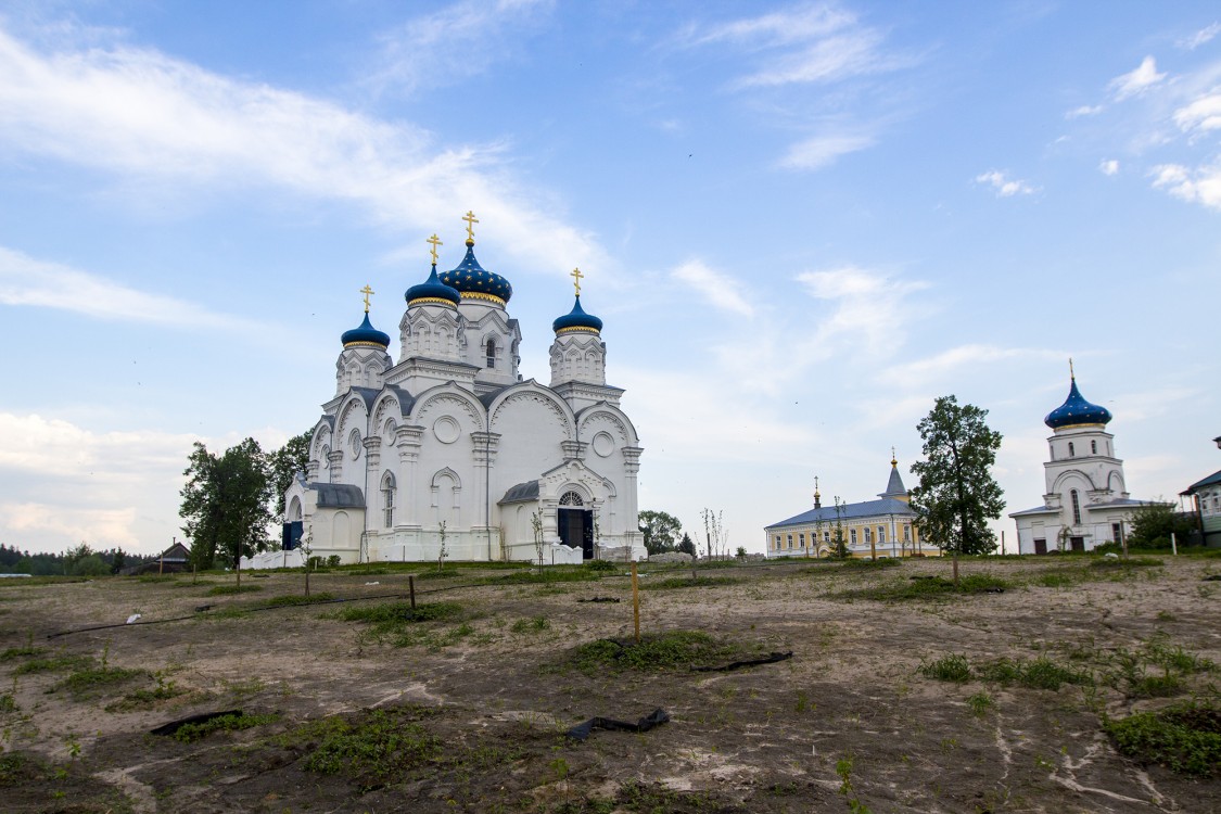 Кутузовский скит, Кутузовка (Кулебакский район, Нижегородская область). фасады, Общий вид на собор с часовней