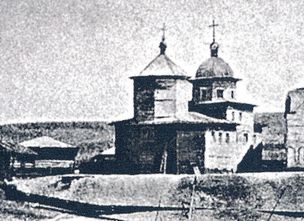 Церковь Вознесения Господня (деревянная), Качуг (Качугский район, Иркутская область). архивная фотография, Фото из книги 