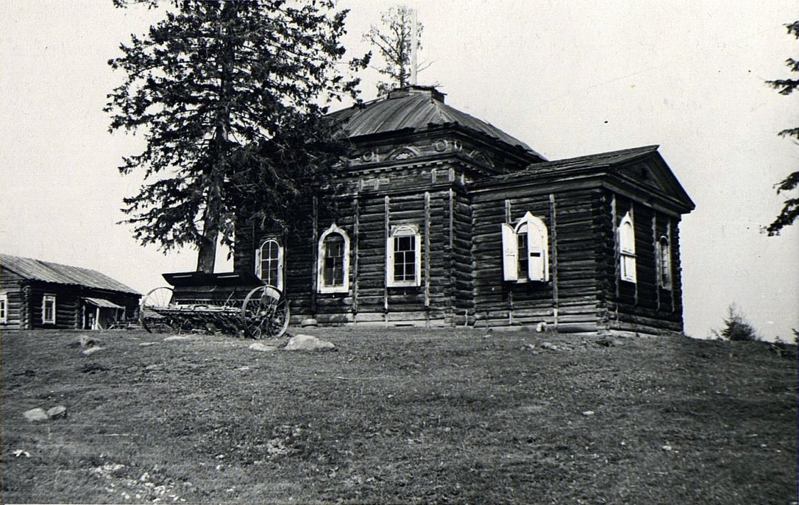 Церковь Илии Пророка, Кеуль (Усть-Илимский район, Иркутская область). архивная фотография, Фото Н.М. Маторина. 1959 год.