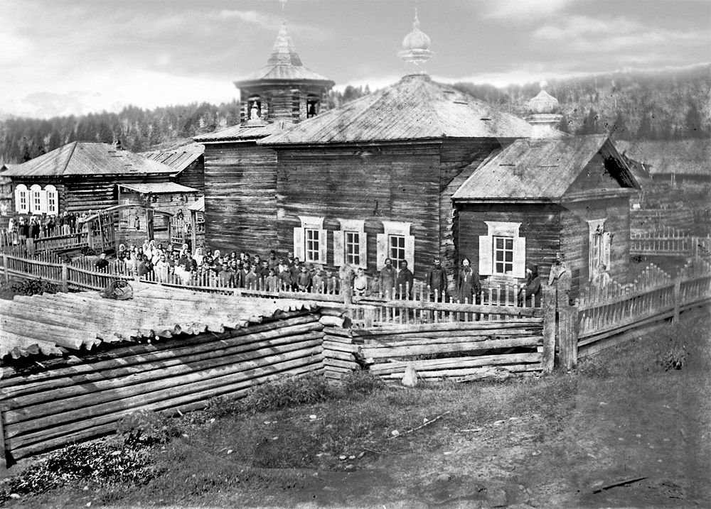 Церковь Петра и Павла, Кочергинское, урочище (Усть-Удинский район, Иркутская область). архивная фотография, Фотограф Н.А. Пономарёв