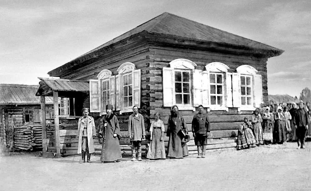 Кочергинское, урочище. Церковь Петра и Павла. архивная фотография, Поездка Преосвященного Епископа Евгения в Киренский уезд в июне-июле 1913 г.