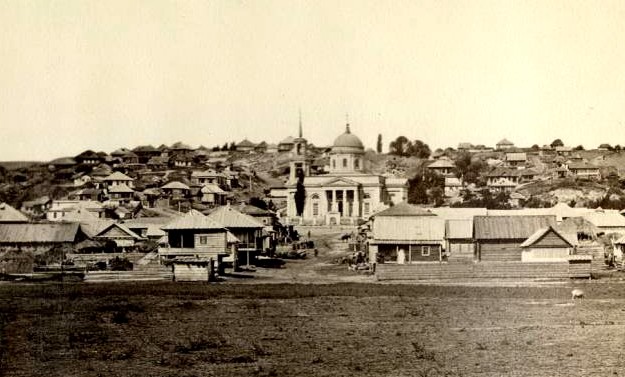 Церковь Николая Чудотворца в станице Цимлянской, Цимлянская (акватория Цимлянского водохранилища) (Цимлянский район, Ростовская область). архивная фотография, Цимлянская станица 1875-1876. Донской альбом фотографа И.В. Болдырева. http://humus.livejournal.com/2101304.html