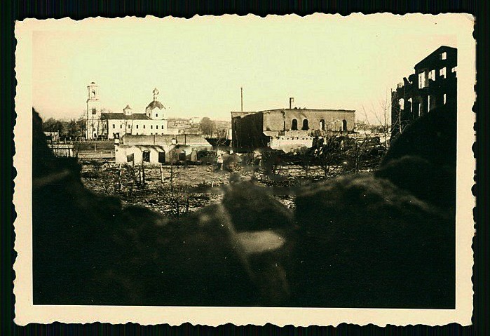 Белый. Церковь Воскресения Словущего. архивная фотография, Вид храма до разрушений. Фото 1941 г. с аукциона e-bay.de