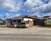 Георгия Победоносца, церковь-школа, Здание церкви (ныне магазин) с ЮЗ<br>, Смоленщина, Иркутский район, Иркутская область