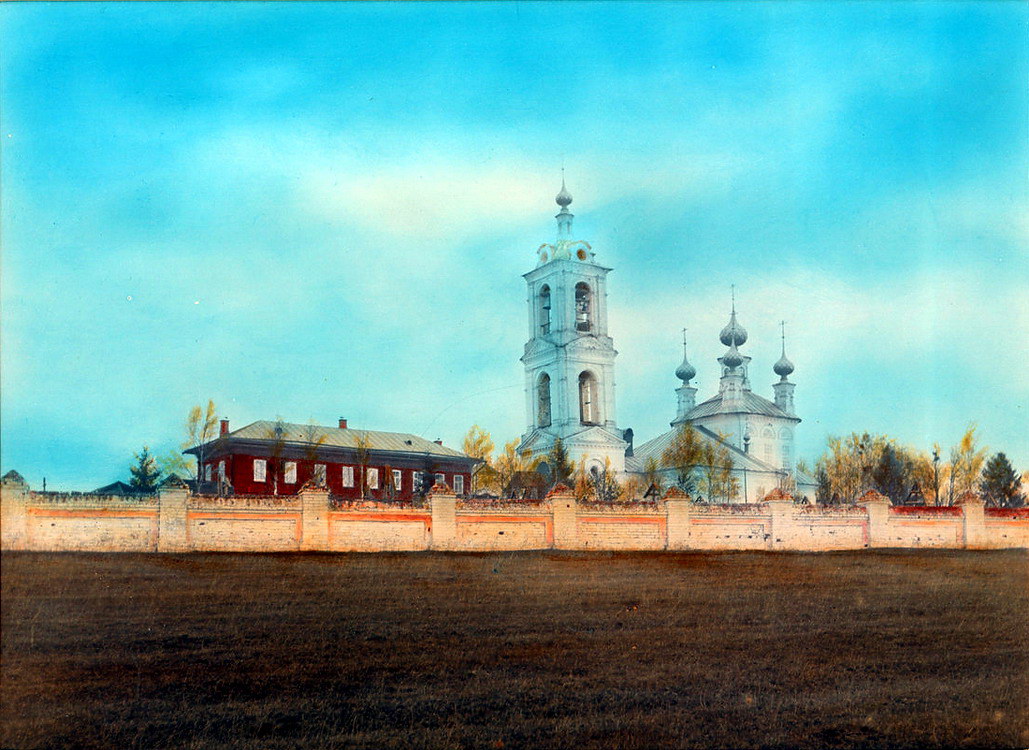 Церковь Преображения Господня, Спас-Хрипели (Сусанинский район, Костромская область). архивная фотография, Фото 1896 года из фондов Костромского государственного историко-архитектурного и художественного музея-заповедника. Автор Н.М. Бекаревич