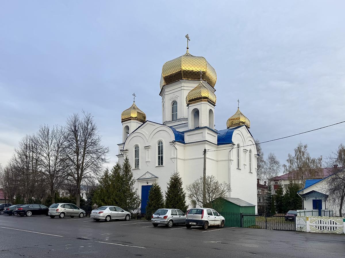 Вид с востока, фасады. Церковь Преображения Господня, Шклов (Шкловский район, Беларусь, Могилёвская область)