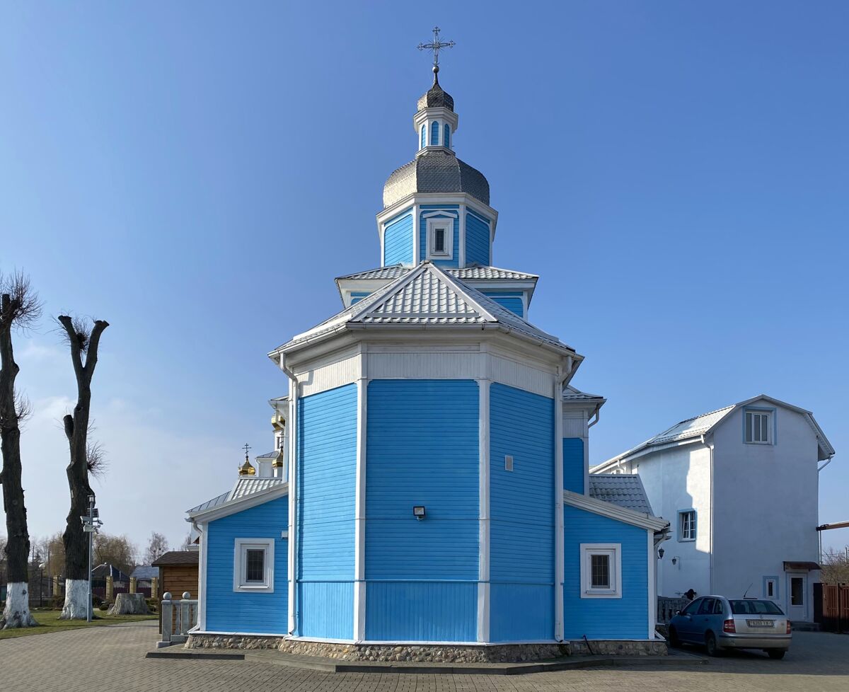 Церковь Покрова Пресвятой Богородицы, Чижевичи (Солигорский район, Беларусь, Минская область). фасады, Вид с востока