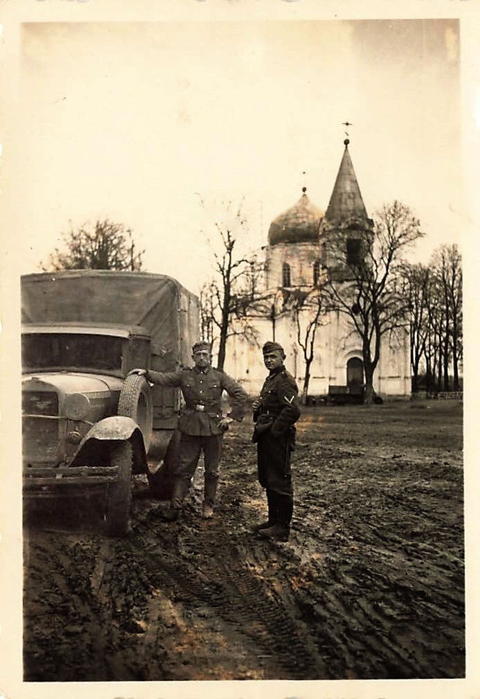Церковь Вознесения Господня, Горки (Горецкий район, Беларусь, Могилёвская область). архивная фотография, Западный фасад. Фото с аукциона e-bay.de