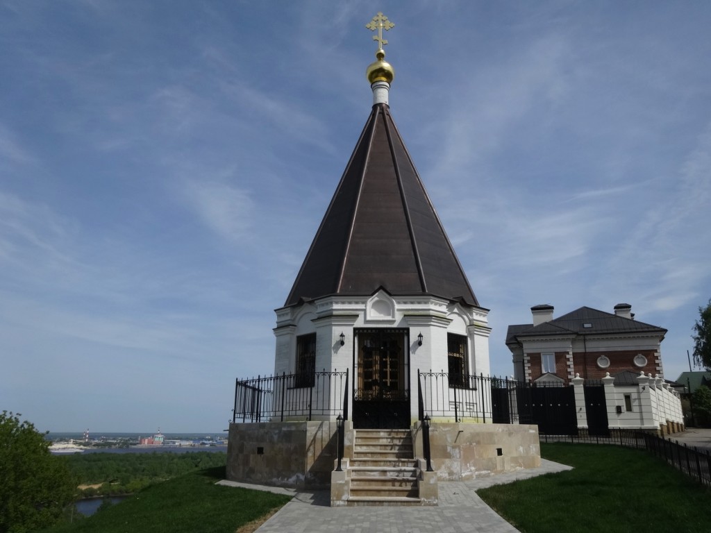 Часовня Воздвижения Креста Господня над Печёрским съездом, Нижегородский район (Нижний Новгород, город, Нижегородская область). фасады