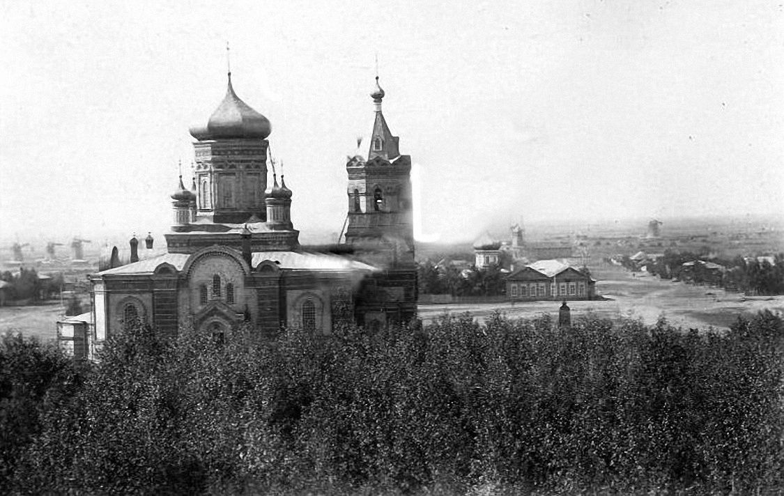 Костанай. Собор Николая Чудотворца. архивная фотография, Старое фото