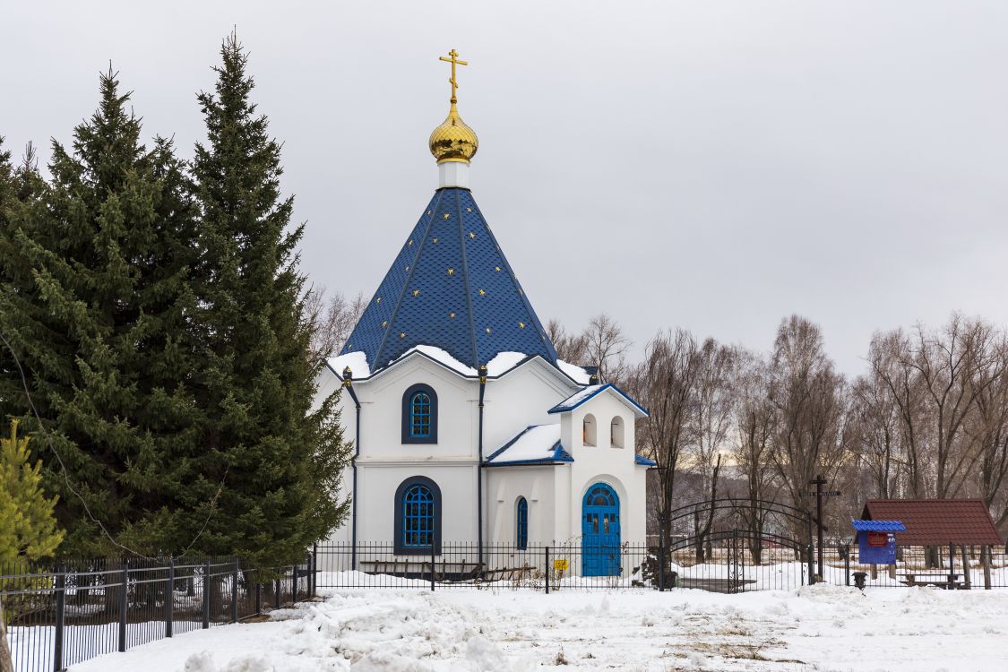 Церковь Покрова Пресвятой Богородицы (новая), Ая (Алтайский район, Алтайский край). общий вид в ландшафте