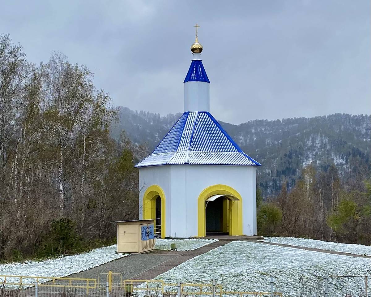 Неизвестная часовня, Катунь (Алтайский район, Алтайский край). фасады, Вид с СЗ