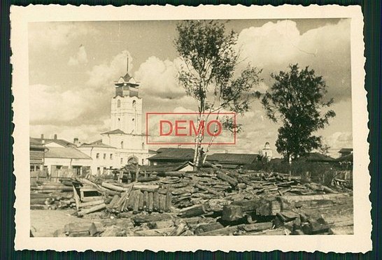 Церковь Благовещения Пресвятой Богородицы (единоверческая), Ржев (Ржевский район и г. Ржев, Тверская область). архивная фотография, Фото 1941 г. с аукциона e-bay.de