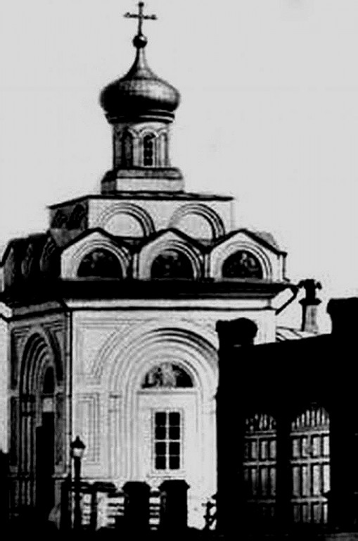 Часовня Воздвижения Креста Господня Крестовоздвиженского монастыря, Канавинский район (Нижний Новгород, город, Нижегородская область). архивная фотография, Фото с сайта http://forum.vgd.ru/593/43718/all.htm?a=stdforum_view&o