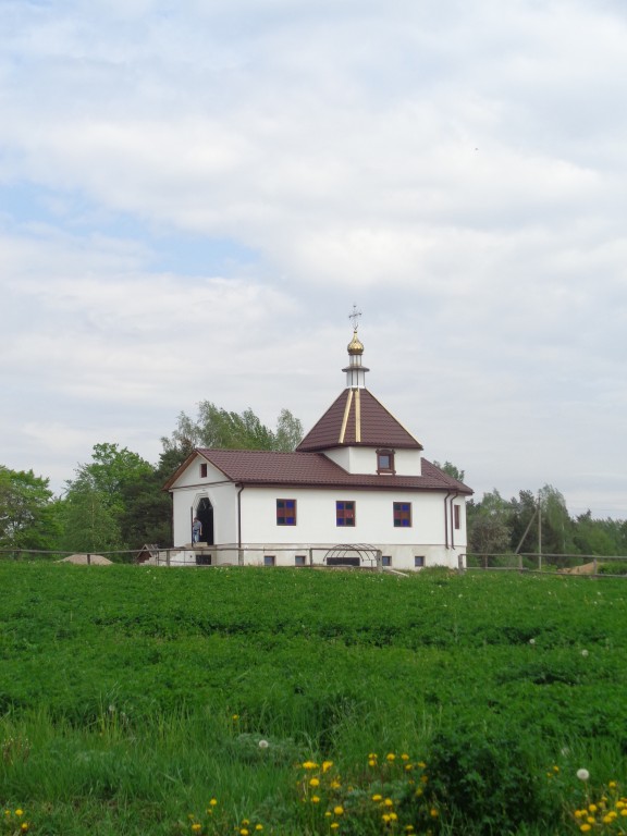 Церковь Серафима Саровского (строящаяся), Замосточье (Минский район, Беларусь, Минская область). общий вид в ландшафте