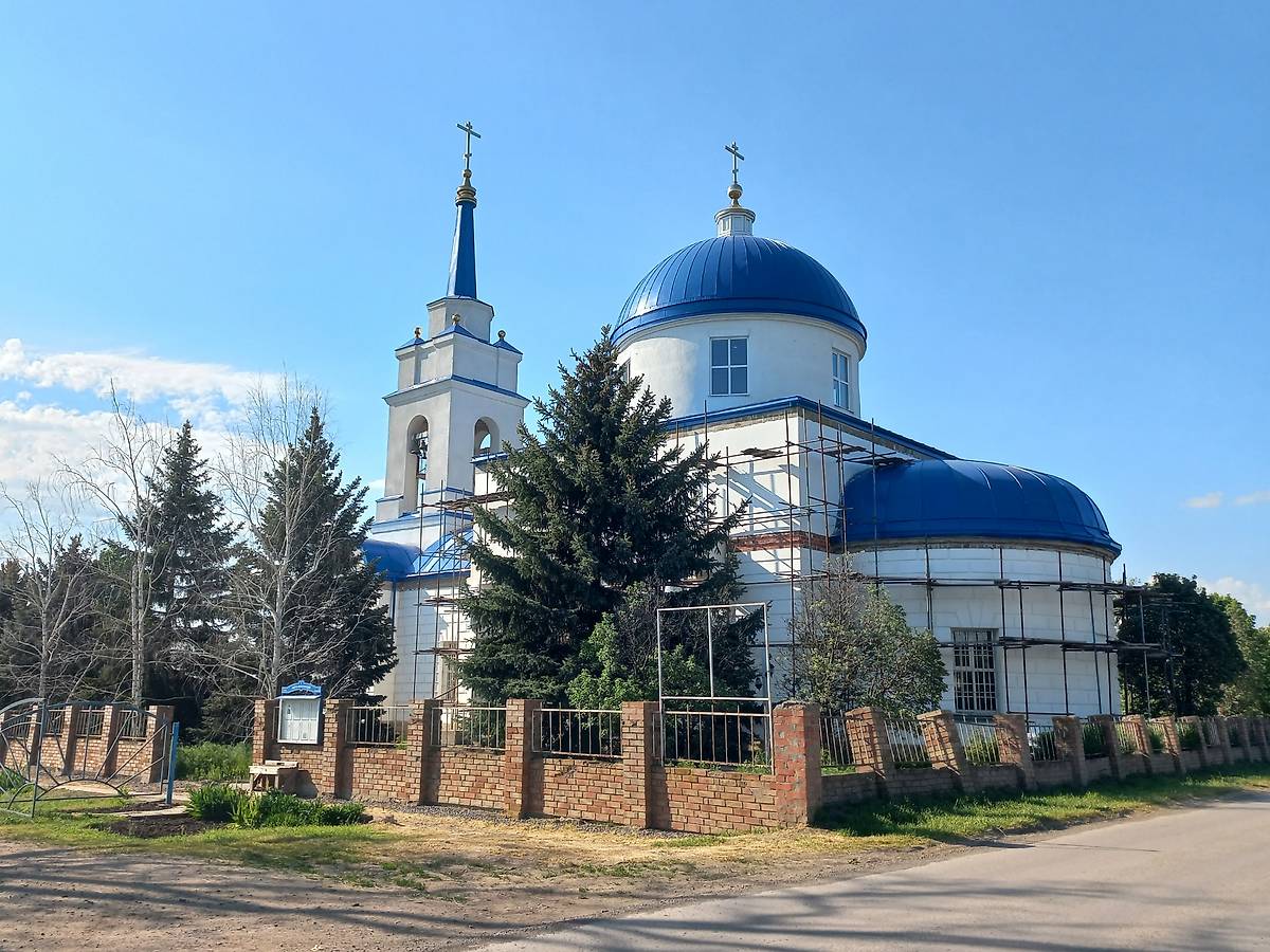 фасады. Церковь Покрова Пресвятой Богородицы, Анастасиевка (Матвеево-Курганский район, Ростовская область)