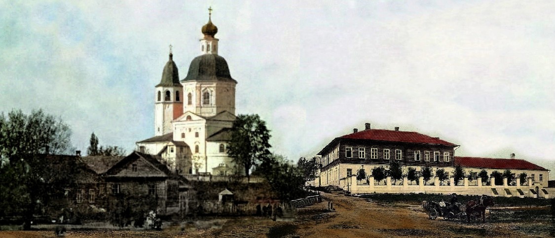 Церковь Входа Господня в Иерусалим (Пятницкая), Великие Луки (Великолукский район и г. Великие Луки, Псковская область). архивная фотография, Частная коллекция. Фото 1900-х годов