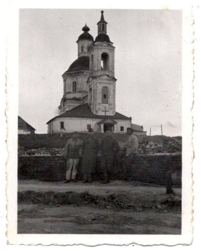 Собор Богоявления Господня, Великие Луки (Великолукский район и г. Великие Луки, Псковская область). архивная фотография, Западный фасад. Фото 1941 г. с аукциона e-bay.de