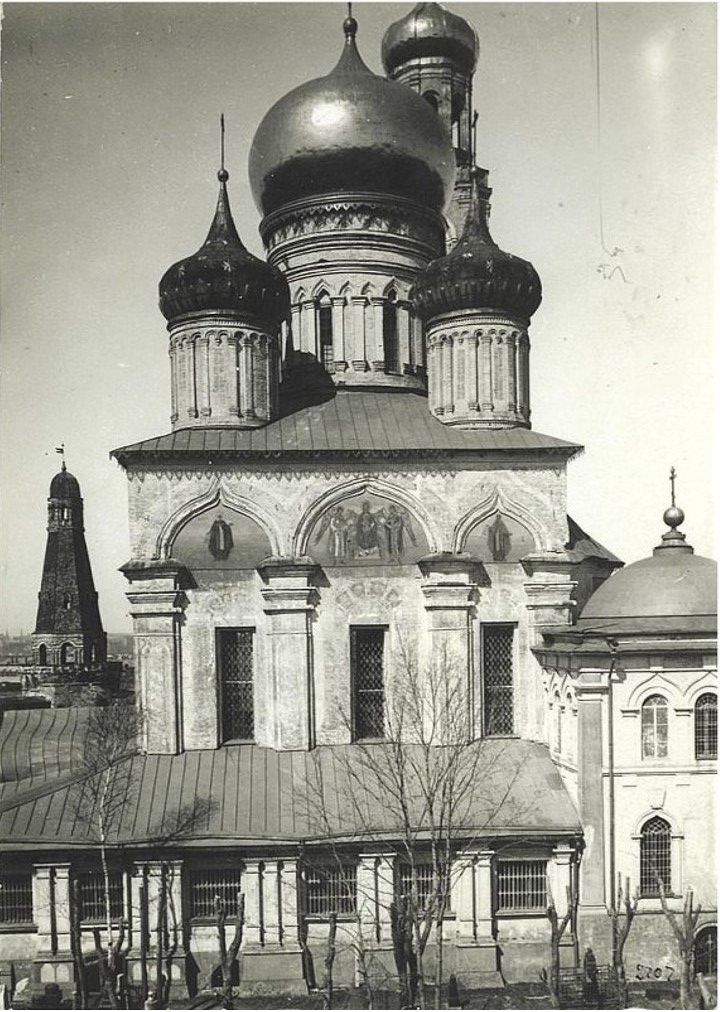 Симонов мужской монастырь. Собор Успения Пресвятой Богородицы, Даниловский (Южный административный округ (ЮАО), г. Москва). архивная фотография, Фото Попова В. С. 1930 г. из фондов ГИМ. (ГК № 48439850)