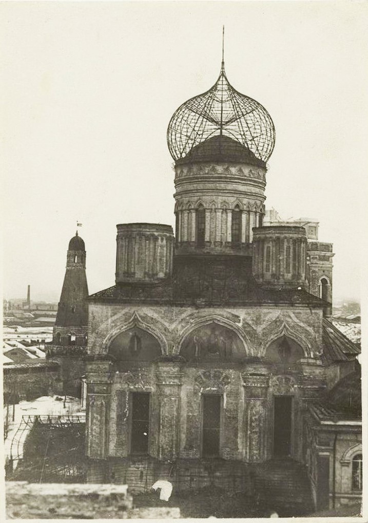 Фото 1930 г из фондов РЭМ. (ГК № 62559719), архивная фотография. Симонов мужской монастырь. Собор Успения Пресвятой Богородицы, Даниловский (Южный административный округ (ЮАО), г. Москва)