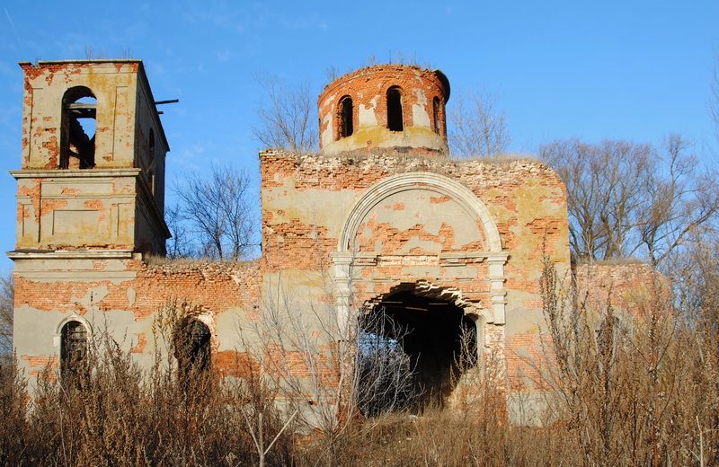 Луговое. Церковь Казанской иконы Божией Матери. фасады