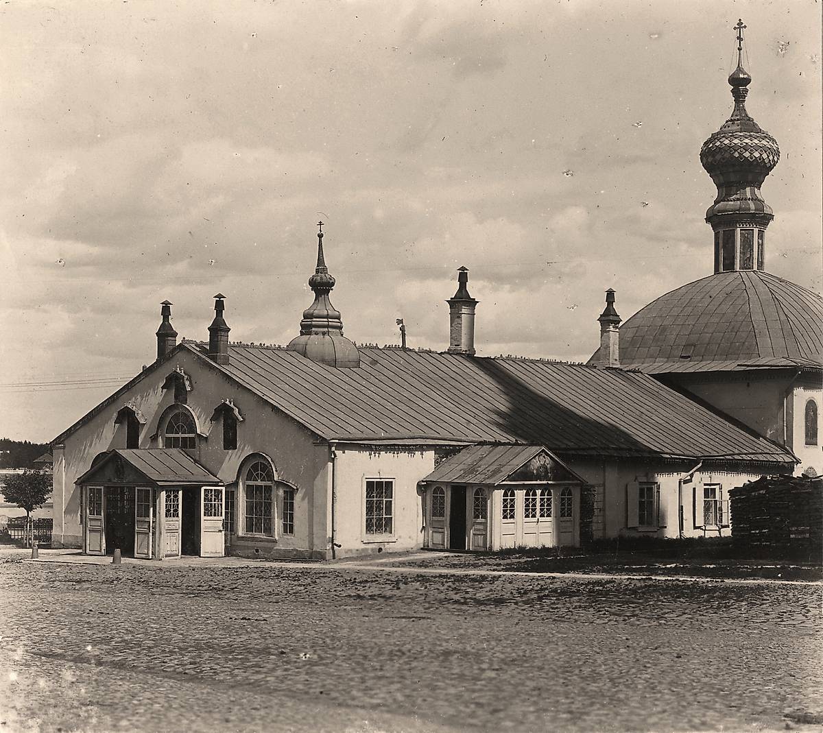 Фото С.М. Прокудина-Горского, 1910 г. Рыбинский музей-заповедник., архивная фотография. Собор Николая Чудотворца, Рыбинск (Рыбинск, город, Ярославская область)