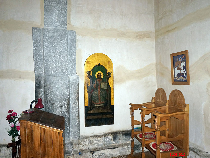 Георгиевский монастырь. Церковь Георгия Победоносца, Садгери (Самцхе-Джавахети, Грузия). интерьер и убранство