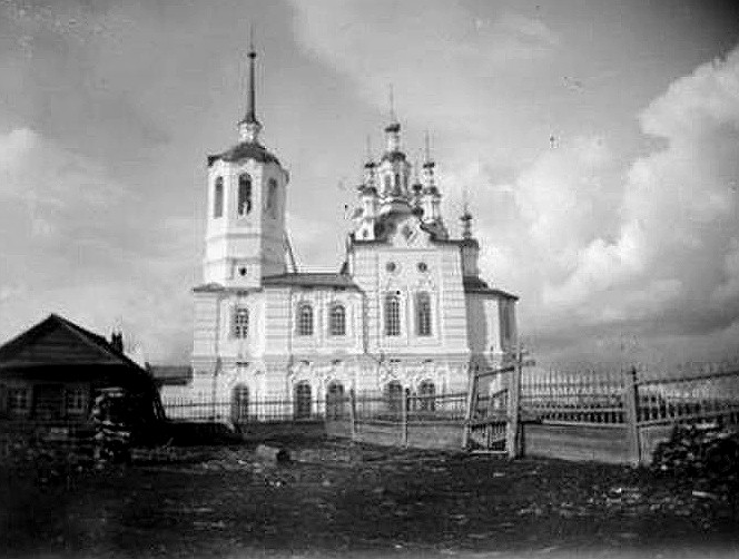 Верхне-Имбатское. Церковь Успения Пресвятой Богородицы. архивная фотография, 1900 год с сайта http://kras-hram.ru/page459/ Автор - священник Попов. 