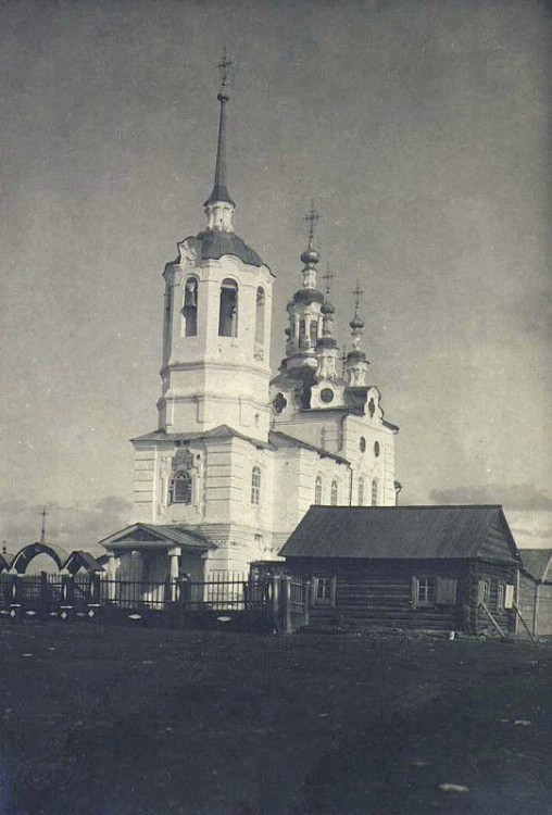 Церковь Успения Пресвятой Богородицы, Верхнеимбатск (Туруханский район, Красноярский край). архивная фотография, Фото начала ХХ века  из фондов Музея антропологии и этнографии имени Петра Великого. Автор Василий Иванович Анучин