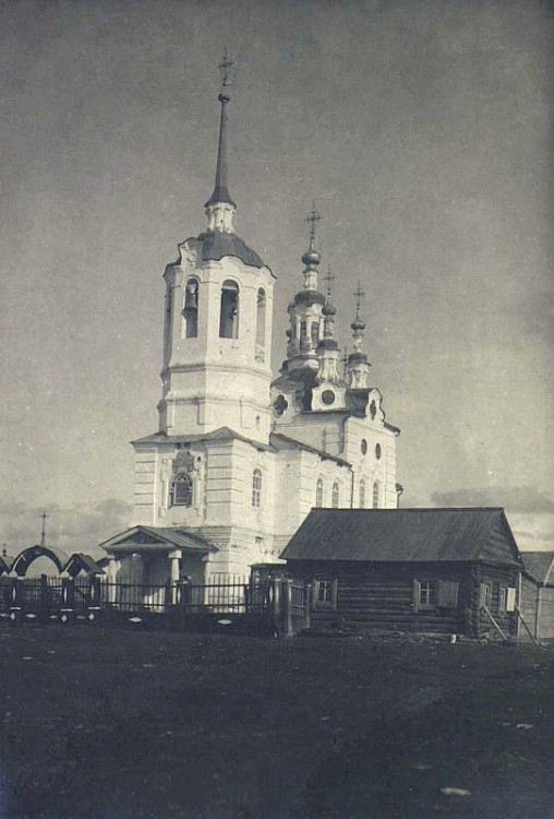 Верхне-Имбатское. Церковь Успения Пресвятой Богородицы. архивная фотография, Фото начала ХХ века  из фондов Музея антропологии и этнографии имени Петра Великого. Автор Василий Иванович Анучин