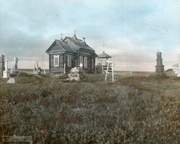 Церковь Введения во храм Пресвятой Богородицы (старая), Раскрашенное старинное фото с сайта digitaltmuseum.no<br>, Дудинка, Таймырский Долгано-Ненецкий район, Красноярский край