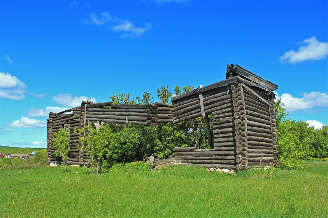 Церковь Казанской иконы Божией Матери, Пролейка (Елховский район, Самарская область). фасады, Вид с юго-востока