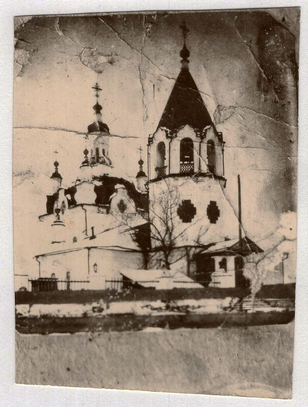 Церковь Вознесения Господня, Краснотуранск (Абаканское) (Краснотуранский район, Красноярский край). архивная фотография, Частная коллекция. Фото 1920-х годов