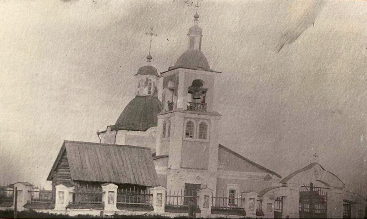 Церковь Петра и Павла (старая), Шушенское (Шушенский район, Красноярский край). архивная фотография, Фото 1930-ых годов из фондов Государственного исторического музея. Автор Ф.Я. Долидзе