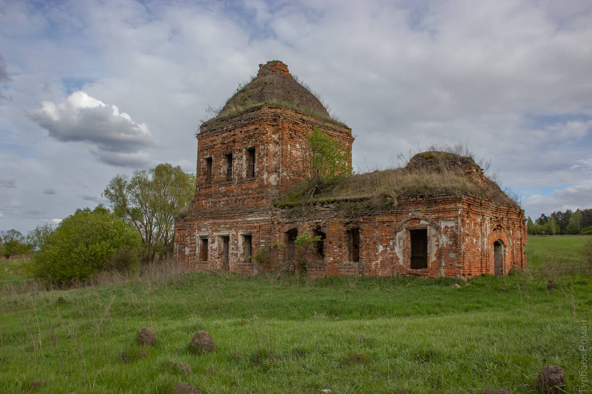 Церковь Спаса Всемилостивого, Спасское (Щёкинский район, Тульская область). фасады, Вид с северо-запада