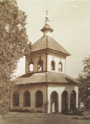 Церковь Покрова Пресвятой Богородицы в слободке Сухомлинке, Фото 1908 г. (Ушаков Николай Николаевич). Колокольня. ГКМФ. ГНИМА им Щусева<br>, Новгород-Северский, Новгород-Северский район, Украина, Черниговская область