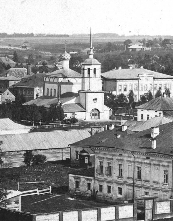 Кашин. Церковь Рождества Пресвятой Богородицы, что на Болоте. архивная фотография, Фрагмент фотографии В.А.Колотильщикова, 1880 год. Источник: фонды кашинского краеведческого музея