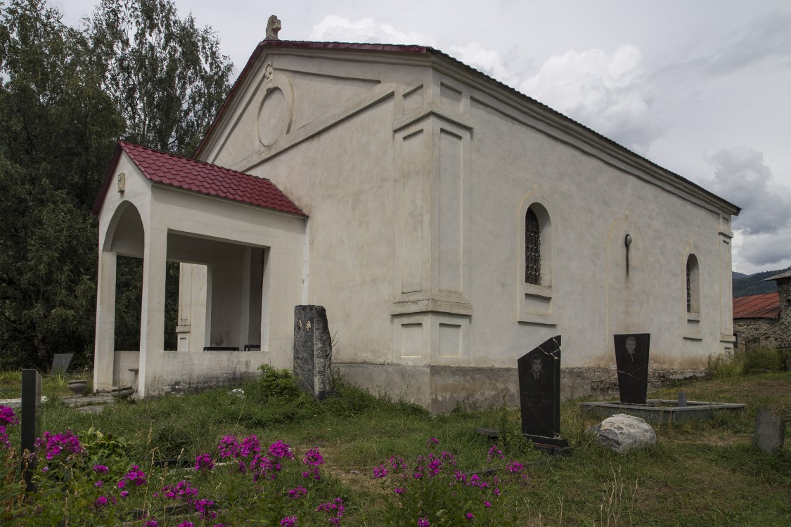 Местиа. Церковь Георгия Победоносца. фасады, вид с юго-запада