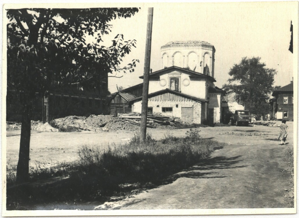 Вологда. Церковь Екатерины во Флоровке. архивная фотография, Разборка здания церкви Св.Екатерины в 1961 г. Фото из фонда В. И. Соколова ГАВО (Гос.архив Вологодской обл.)