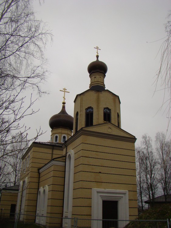 Церковь Димитрия Солунского, Олайне (Олайнский край, Латвия). фасады, Вид со стороны главного входа